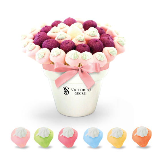 Marshmallows Flower Pot