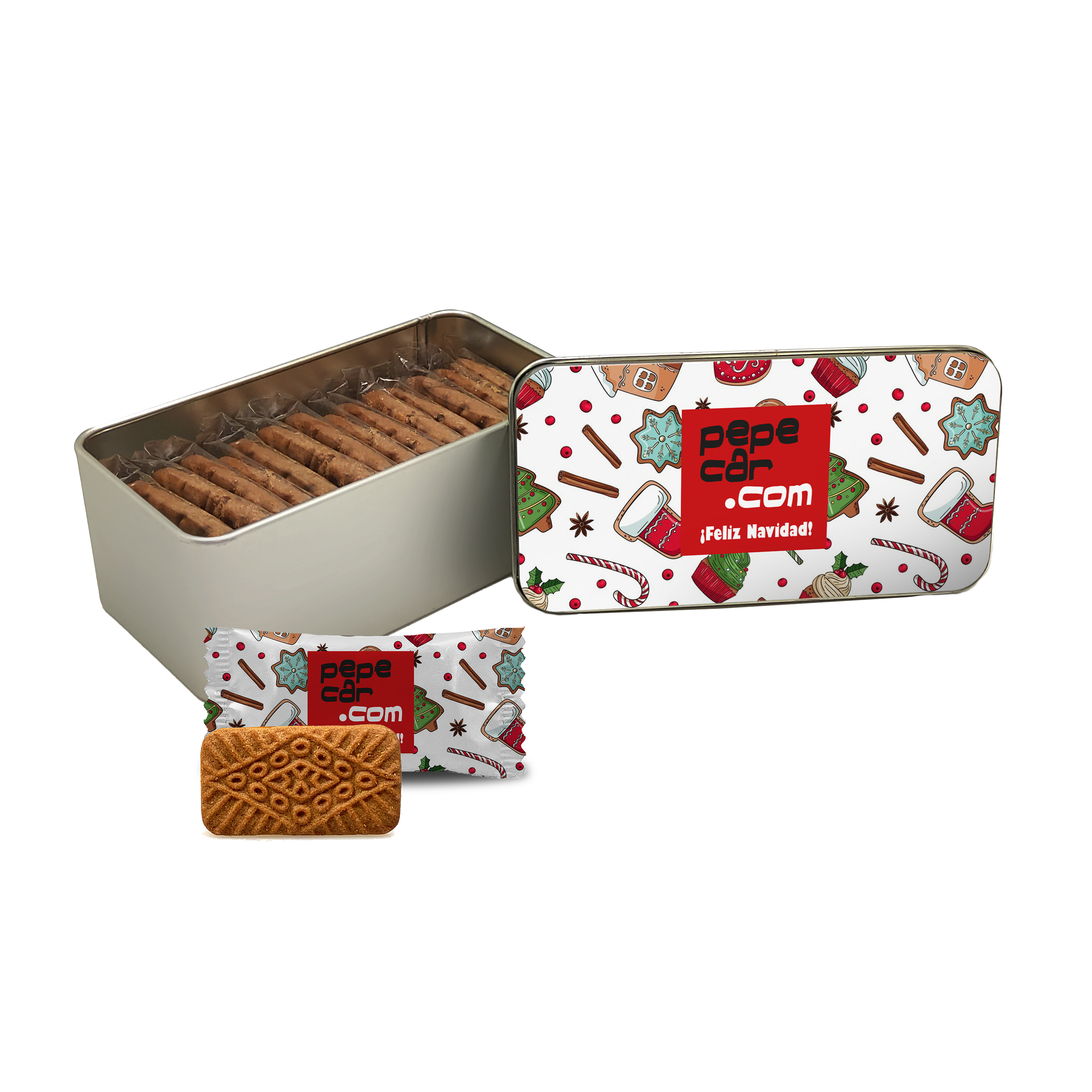 Box with cinnamon cookies