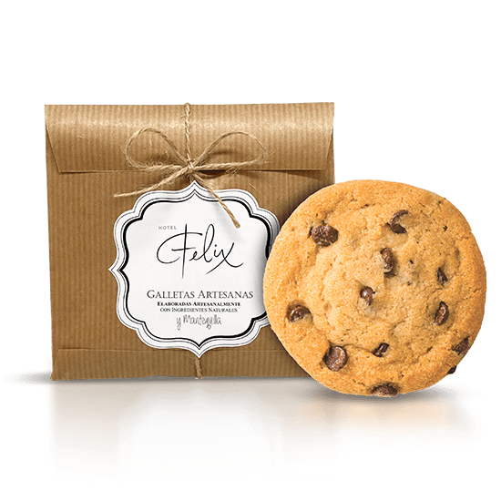 Handmade cookie in paper bag