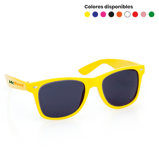 Gafas de sol con montura brillante y divertidos colores