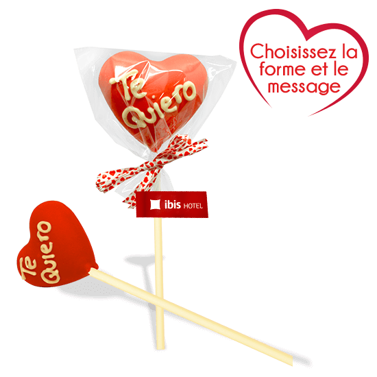 Sucette XL coeur 3D