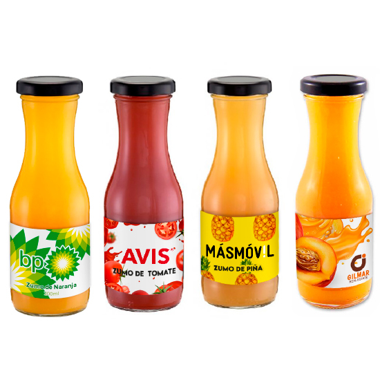 Pots de 200 ml avec jus