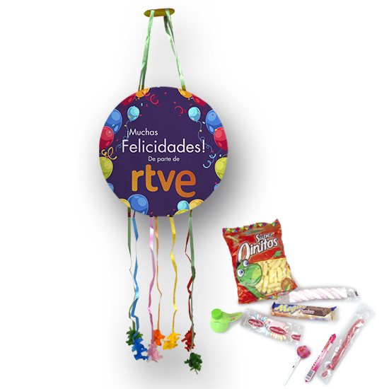 Piñata with candies and chocolates