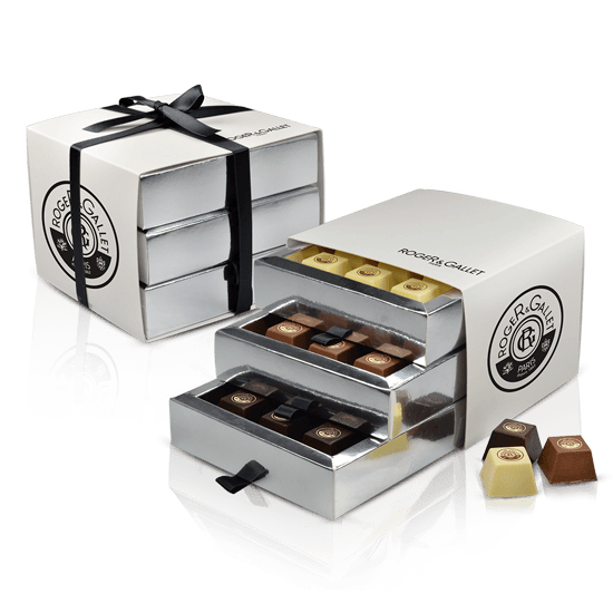3 levels box with chocolats