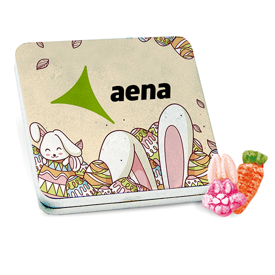 Tin box with Easter candies