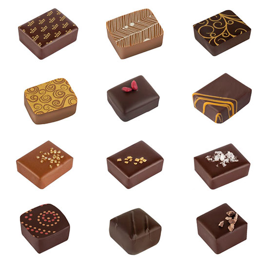 Assortment of artisan chocolates