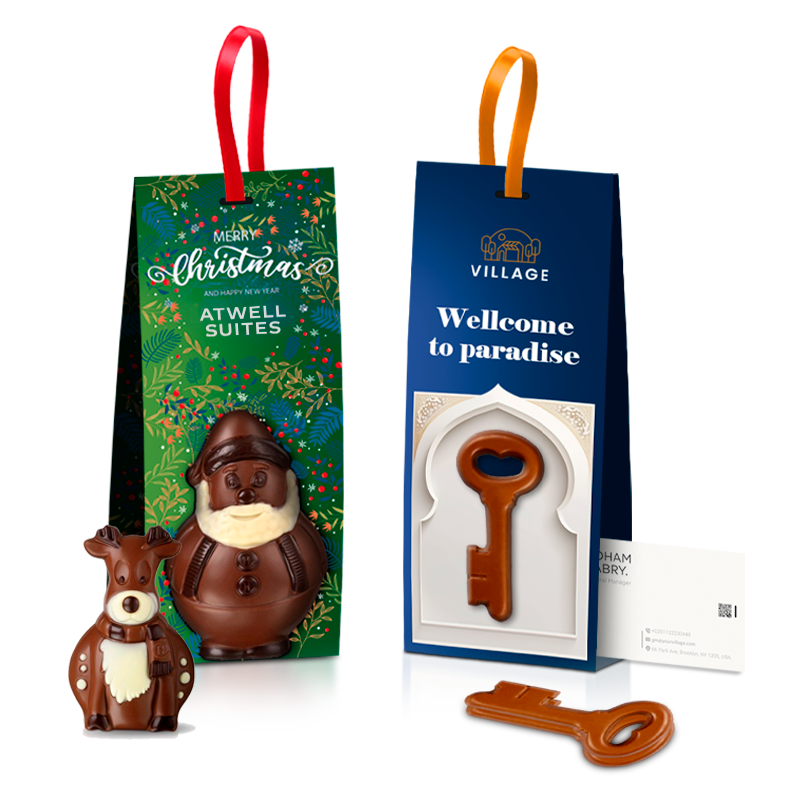 SACHET HANGER - With 3D chocofigure