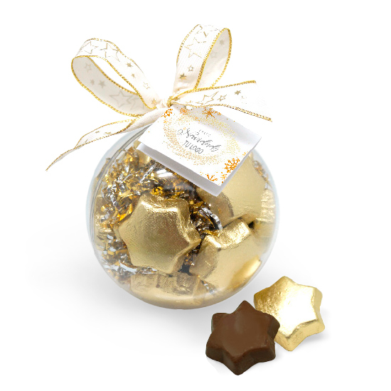 Boule étoilée avec chocolats étoiles