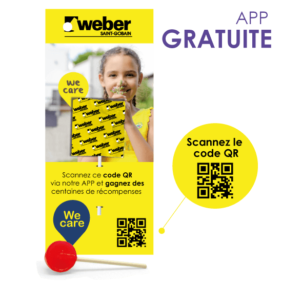 Flyer avec sucette + code QR