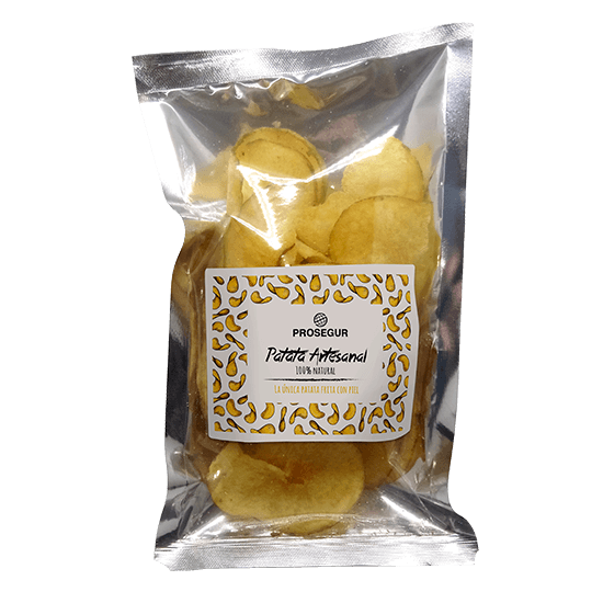 Artisanal chips in bag