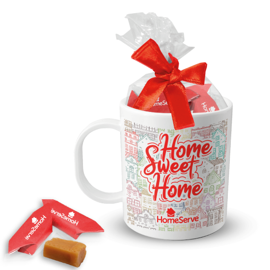 Cup with toffee/coffee candies