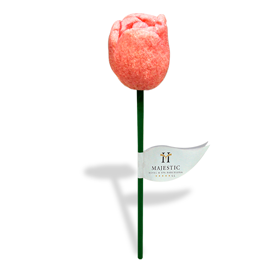 Pectin rose lollipop