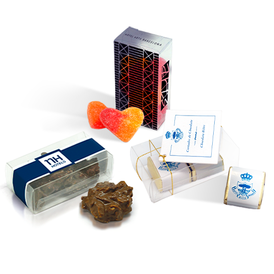 ACETATE BOX - Personalized and with sweets to choose from.