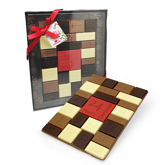 Calendrier Tablette 3 Chocolats