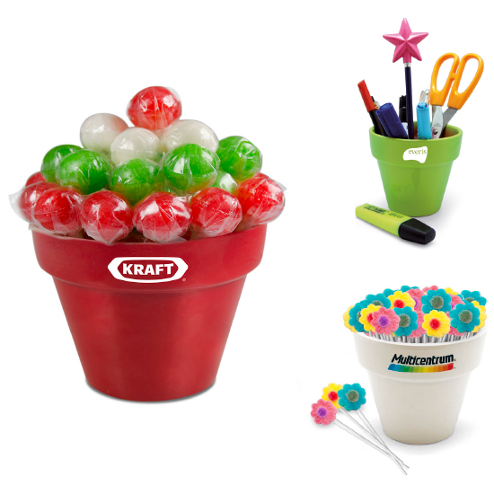 Mud pot with lollipop