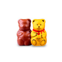 LINDT® BEAR - In cover shaped like a bed, door or fir tree