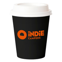 Vaso de cartón súper eco con tapa