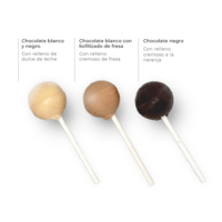 CHOCOLATE LOLLIPOP IN CUBE