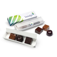 COFFRET TRIO - 3 chocolats dans une boîte avec couvercle ou ceinture